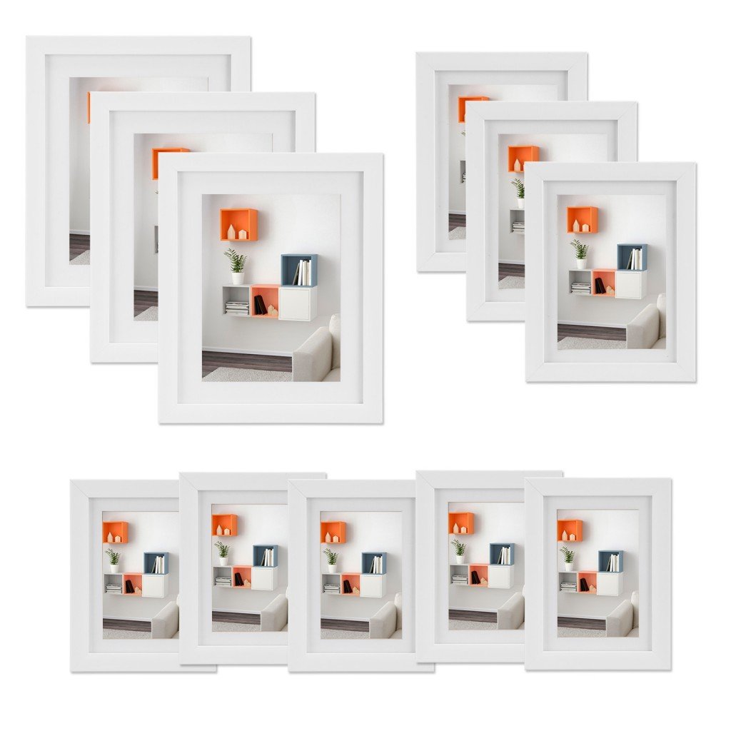 Reviews for Voilamart White Picture Frames Set of 11 Multi Pack Photo