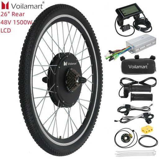 48V 2000W Electric Bike Conversion kit Ebike Hub Motor Bicycle E bike 26" Rear