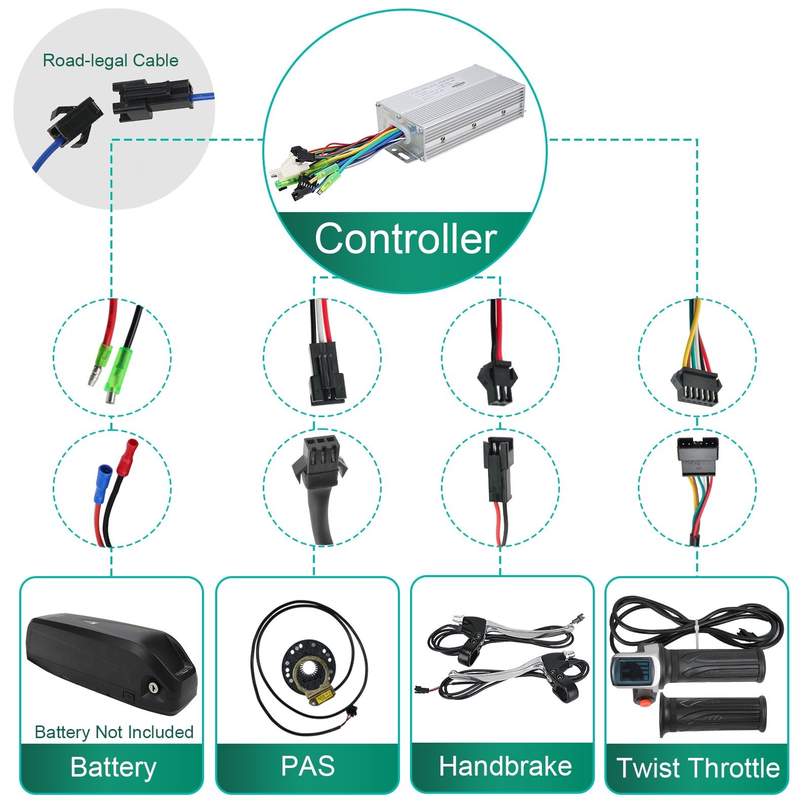 thumbnail image 2 of Voilamart Pedal Assist Sensor (Crank Sensor) For E-Bike Conversion Kits - Electric Bicycle Upgrade 2 of 11