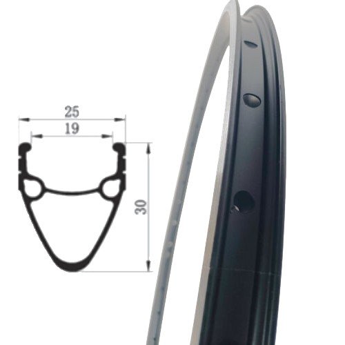 Voilamart 36H Double Wall Aluminum Bicycle Rim, 0.75/0.98 IN Width, 1. ...