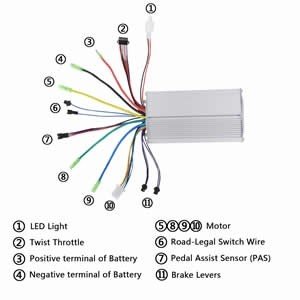 48V 1000W E-Bike Controller for 