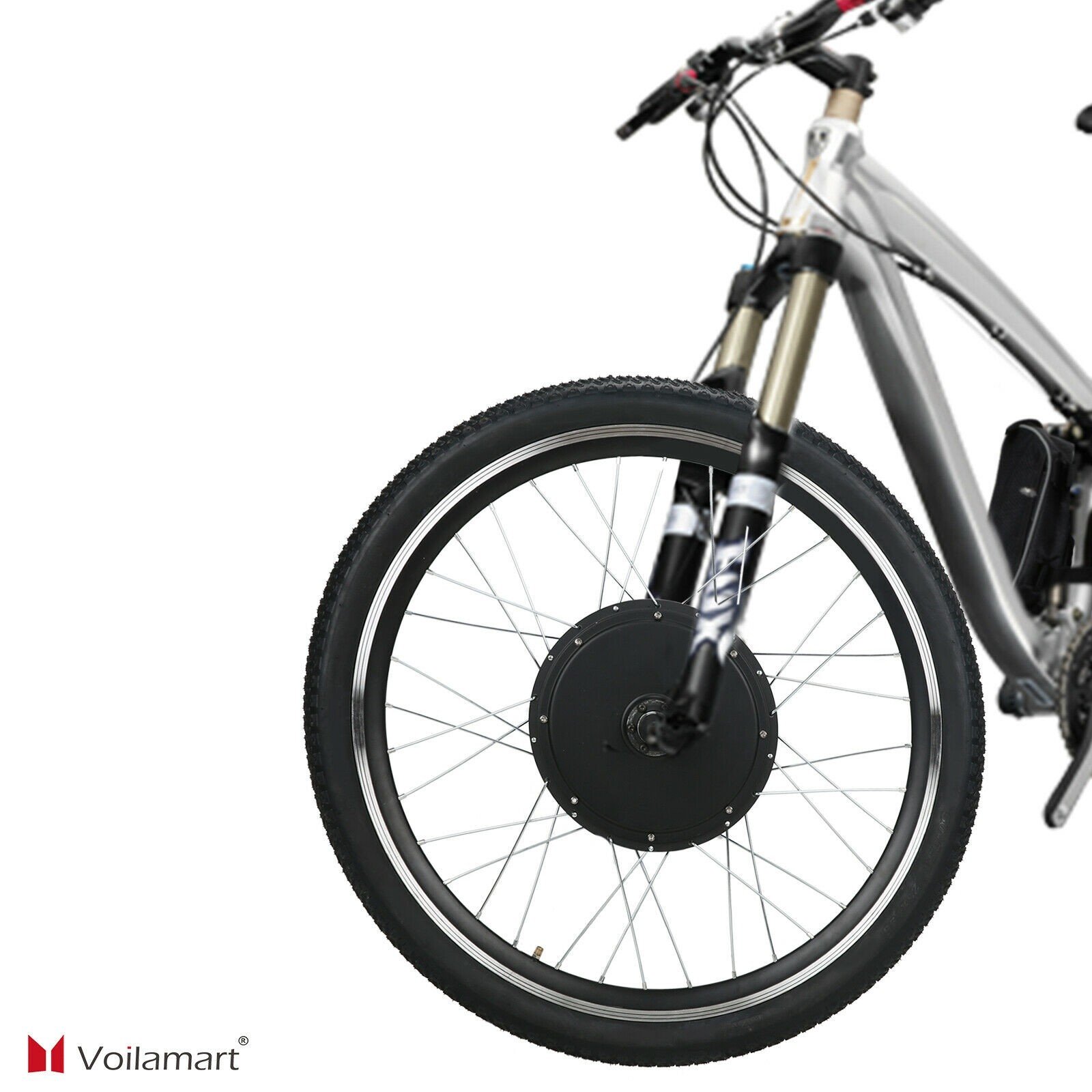 48V1000W 26" Front/Rear Wheel Electric Bicycle Motor Kit E-Bike Conversion Kit 