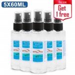 Refreshing Hand Sanitizer Gel to Instant Skin Cleansing, Portable Hand Soap Gel Soft and Non-irritating Hand Sanitizer Gel (2.03 oz, 60ML) 5PCS 