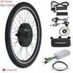 Voilamart 48V 1000W Electric Bike Conversion kit Ebike Hub Motor Bicycle E bike 24" Front