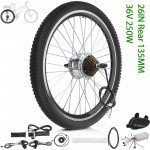 36V 250W Rear 135mm Electric Bicycle Hub Motor 26in Wheel Conversion kit for Motorized your pedal bike into Ebike