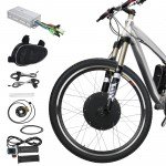 Voilamart E-Bike Conversion Kit 26" Front Wheel 36V 500W Electric Bicycle Conversion Motor Kit with Intelligent Controller and PAS System for Road Bike
