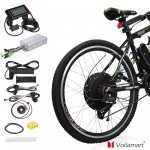 Voilamart 26" 48V 1500W Rear Wheel  Electric Bicycle Bike Motor Conversion Kit Hub LCD Meter