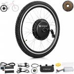 Voilamart 48V 1500W Ebike Conversion Kit 24IN Electric Bicycle Rear 135mm Motor Wheel for Turn Pedal Bike Into Ebike