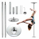 Portable 45mm Fitness Exercise Spinning Static Dance Pole Stripper Strip 440lbs