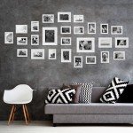 Voilamart Picture Frames Set of 26, Multi Pack Photo Frame Set Wall Gallery Kit - Display Two 8x10 in, Five 5x7 in, Seven 4x6 in, Twelve 3.5x5 in, with Wall Template and Hanging Hardware, White