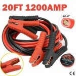1200AMP Booster Jumper Cables Lead Starter 20FT Heavy Duty Power 12mm Car Van