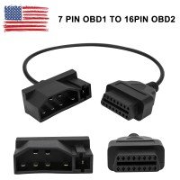 7 Pin OBD1 to 16 Pin OBD2 Convertor Adapter Cable For Ford Diagnostic Scanner