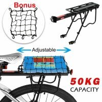 Aluminum Alloy Mountain Bike Rear Rack Bicycle Pannier Seat Post Luggage Net