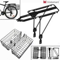 MTB Mountain Bike Bicycle Rear Pannier Rack Bracket Carrier Luggage Rear Basket