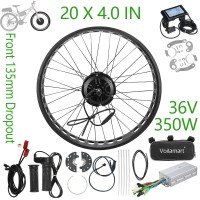 20 X 4.0 IN  36 Volt 350 Watt Front 135MM Hub Motor Wheel Kit
