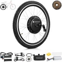Voilamart 48V 1500W Ebike Conversion Kit 24IN Electric Bicycle Rear 135mm Motor Wheel for Turn Pedal Bike Into Ebike