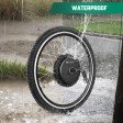 Voilamart 20IN 9Speed Waterproof Electric Bicycle Conversion Kit for 8~10S Cassette w/LCD Display 48V 1000W Ebike Rear Hub Motor Wheel E-Bike Kit w/Intelligent Controller PAS System