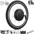 Voilamart 24IN Ebike Conversion Kit w LCD 48V 1000W Electric Bicycle 100mm Front Hub Motor Wheel Kit with PAS 750W Restricted E Bike Kit (24IN 100mm Front Hub Motor Wheel w LCD)