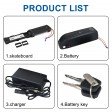 52V 16Ah Lithium ion Ebike Battery For 1000W 1200W 1500W Electric Bicycle Motor Bike