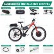 Voilamart 29IN (29er) Ebike 48V 1500W Front 100mm Hub Hall Motor Wheel Electric Bicycle Conversion kit Thumb Throttle Type \w LCD Monitor