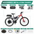 Voilamart 48V 1500W Rear Electric Bike Conversion kit Ebike Hub Motor Bicycle E bike 26"