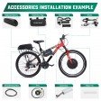Voilamart Electric Bicycle Kit 26" Front Wheel 48V 1500W E-Bike Conversion Kit, Cycling Hub Motor with Intelligent Controller and PAS System for Road Bike(Without Battery)