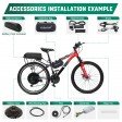 Voilamart 28IN (700C) Electric Bicycle Rear 135mm Hub Motor Wheel Conversion Kit 48V 2000W Ebike Conversion Kit for Turn Pedal Bike into Ebike