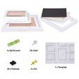 Voilamart Picture Frames Set of 26, Multi Pack Photo Frame Set Wall Gallery Kit - Display Two 8x10 in, Five 5x7 in, Seven 4x6 in, Twelve 3.5x5 in, with Wall Template and Hanging Hardware, White