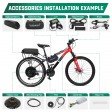 Voilamart Electric Bicycle Kit 26" Rear Wheel 48V 1000W E-Bike Conversion Kit with LCD Display, Cycling Hub Motor with Intelligent Controller and PAS System for Road Bike(Without Battery)
