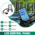 Voilamart 26" Waterproof Electric Bicycle Rear 135mm Hub Motor Wheel Conversion Kit 48V / 52V 1200W with LCD Display Meter IP65 With 16AH Battery
