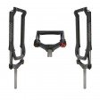 Voilamart MTB Air Suspension Magnesium Alloy Front Fork for 4.0 in Fat Tire 26/27.5/29 inch Lockable Rebound Adjustment 28.6/30.04mm Dia Tapered Steerer Tube 120mm Travel 135mm Dropout