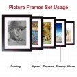 Voilamart Picture Frames Set of 11, Multi Pack Photo Frame Set Wall Gallery Kit - Display Three 8x10 in, Three 6x8 in, Five 5x7 in, with Wall Template and Hanging Hardware