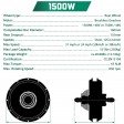 Voilamart 48V 1500W Ebike Conversion Kit 24IN Electric Bicycle Rear 135mm Motor Wheel for Turn Pedal Bike Into Ebike