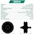 Voilamart 27.5" 48V Electric Bicycle Conversion Kit 100 Front Hub Motor Wheel Kit E-Bike Conversion Kit with Intelligent Controller PAS System (EBV-27I1000WFNA)
