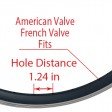 Voilamart 20IN 406 Bicycle Rim 36H Double Wall Aluminum, 0.75/0.98 IN Width, 1.18 IN Height, 36 Holes, Fits Mountain Bike Trike Tricycle with V-Brake Area, Schrader/American/Franch Valve fits (Inches, 20)