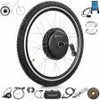 Voilamart 26" Waterproof Electric Bicycle Rear 135mm Hub Motor Wheel Conversion Kit 48V / 52V 1500W with LCD Display Meter IP65