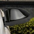 Pair For Honda Accord 2018-2020 Glossy Black 10th JDM Rearview Mirror Cover Trim