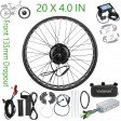 Voilamart 20 X 4.0“ Fat Tire Electric Bicycle 36V Front 135MM Hub Motor Wheel Ebike Conversion Kit for Turn Beach Cruiser Snow Bike into E-Bike