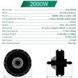 Voilamart 28IN (700C) Electric Bicycle Rear 135mm Hub Motor Wheel Conversion Kit 48V 2000W LCD Ebike Conversion Kit for Turn Pedal Bike into Ebike