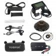 Voilamart 28IN (700C) Electric Bicycle Rear 135mm Hub Motor Wheel Conversion Kit 48V 2000W LCD Ebike Conversion Kit for Turn Pedal Bike into Ebike