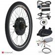 Voilamart E-Bike Conversion Kit 26" Rear Wheel 36V 500W Electric Bicycle Conversion Motor Kit with Intelligent Controller and PAS System for Road Bike