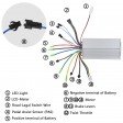 Voilamart 27.5" 48V Electric Bicycle Conversion Kit 100 Front Hub Motor Wheel Kit E-Bike Conversion Kit with Intelligent Controller PAS System (EBV-27I1000WFNA)
