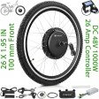 Voilamart 48V 1000W Front Electric Bike Conversion kit Ebike Hub Motor Bicycle E bike 26" \w SW900 LCD monitor