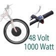 Voilamart 27.5" 48V Electric Bicycle Conversion Kit 100 Front Hub Motor Wheel Kit E-Bike Conversion Kit with Intelligent Controller PAS System (EBV-27I1000WFNA)