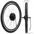 Voilamart 36V 500W 26" Front Wheel with LCD Meter Electric Bicycle Ebike Conversion Kit