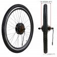 Voilamart 36V 500W 26" Rear Wheel Electric Bicycle eBike Conversion Kit Brushless Geared Hub Motor 