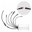 Voilamart 20IN 9Speed Waterproof Electric Bicycle Conversion Kit for 8~10S Cassette w/LCD Display 48V 1000W Ebike Rear Hub Motor Wheel E-Bike Kit w/Intelligent Controller PAS System