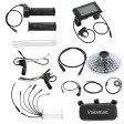 Voilamart 20IN 9Speed Waterproof Electric Bicycle Conversion Kit for 8~10S Cassette w/LCD Display 48V 1000W Ebike Rear Hub Motor Wheel E-Bike Kit w/Intelligent Controller PAS System