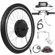 Voilamart 20IN Rear Wheel Electric Bicycle Conversion Kit, 48V 1500W E-bike Motor Kit LCD Display, Built-In Programmable Controller PAS System, 750W Power Limited Road Bike