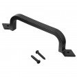 Voilamart 10" Door Pull Handle, Pack of 2 Gate Handle Solid Cast Iron for Gate Kitchen Furniture Cabinet Closet Drawer, Black